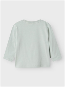 NAME IT Langærmet Bluse Hako Aqua Gray